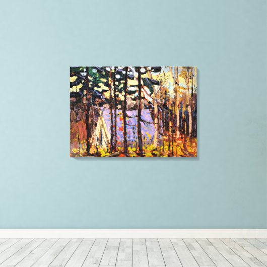 Thomson - Artist's Kamp, Canoe Lake Canvas Afdruk (Insitu (Houten vloer))