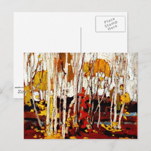 Thomson - Autumn Birches Briefkaart (Voorkant / Achterkant)