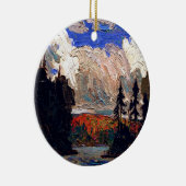 Thomson - Black Spruce in Autumn Keramisch Ornament (Rechts)