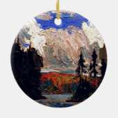 Thomson - Black Spruce in Autumn Keramisch Ornament (Achterkant)