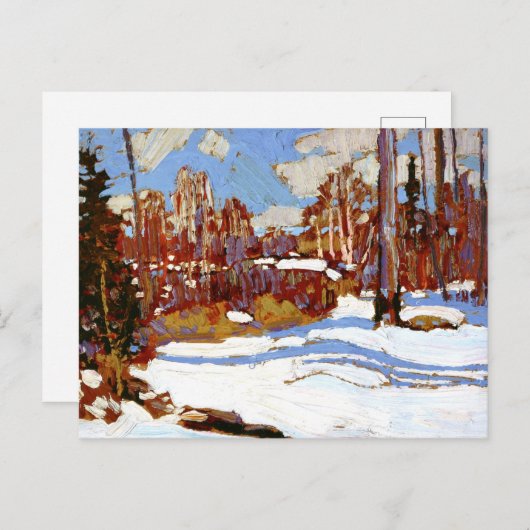 Thomson - Bossen in de Winter Briefkaart (Voorkant / Achterkant)