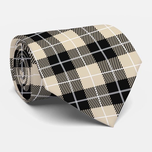 Thomson Camel Tartan Patroon Stropdas (Opgerold)