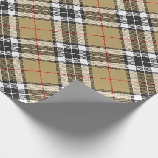 Thomson Camel Tartan Pattern Mode Cadeaupapier (Hoek)