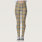 Thomson Camel Tartan Pset Pattern Family Kleiner Leggings (Voorkant)