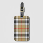 Thomson Camel Tartan Pset Pattern Family Mode Bagagelabel (Voorkant (verticaal))