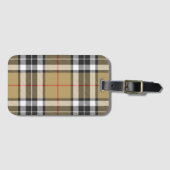 Thomson Camel Tartan Pset Pattern Family Mode Bagagelabel (Voorkant (horizontaal))