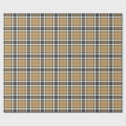 Thomson Camel Tartan Pset Pattern Family Mode Cadeaupapier (Vlak)