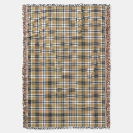 Thomson Camel Tartan Pset Pattern Family Mode Deken (Voorkant Verticaal)