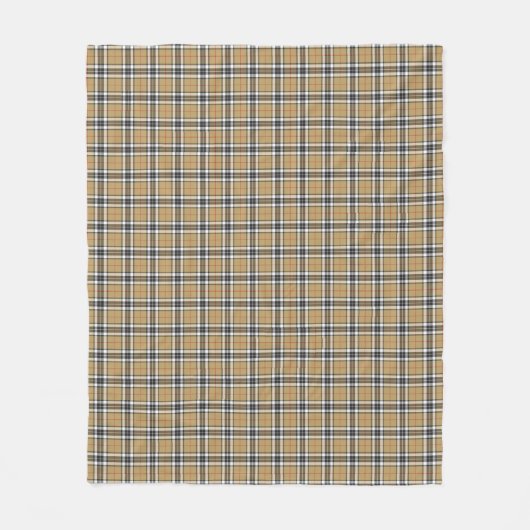 Thomson Camel Tartan Pset Pattern Family Mode Fleece Deken (Voorkant)