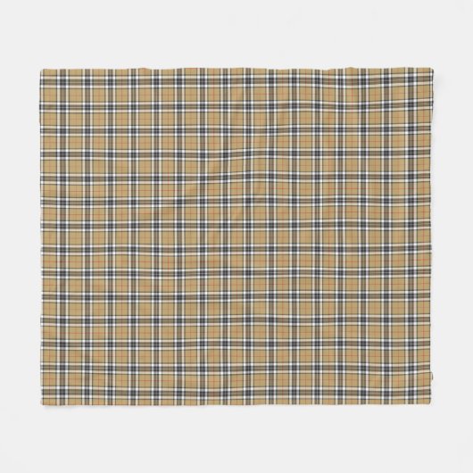 Thomson Camel Tartan Pset Pattern Family Mode Fleece Deken (Voorkant (Horizontaal))