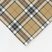 Thomson Camel Tartan Pset Pattern Family Mode Fleece Deken (Hoek)