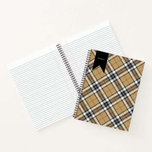 Thomson Camel Tartan Pset Pattern Family Mode Notitieboek (Binnen)