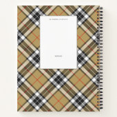 Thomson Camel Tartan Pset Pattern Family Mode Notitieboek (Achterkant)