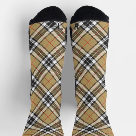 Thomson Camel Tartan Pset Pattern Family Mode Sokken (Top)