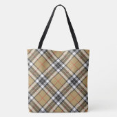 Thomson Camel Tartan Pset Pattern Family Mode Tote Bag (Achterkant)