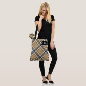 Thomson Camel Tartan Pset Pattern Family Mode Tote Bag (Op model)