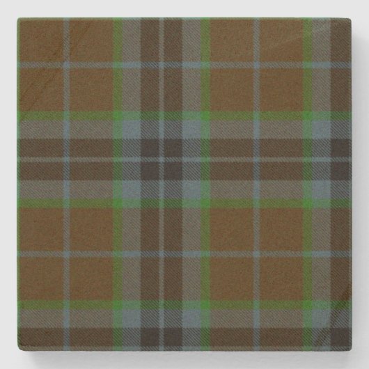 Thomson Clan Tartan Pset Stone Onderzetter (Voorkant)