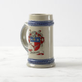Thomson Coat of Arms Stein - Family Crest Bierpul (Voorkant links)