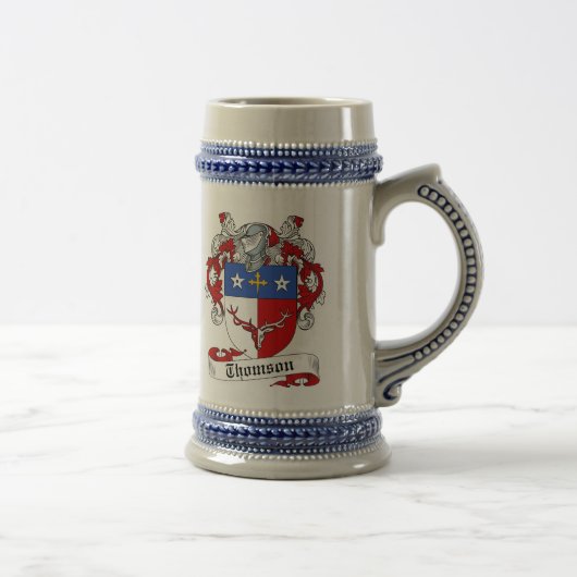 Thomson Coat of Arms Stein - Family Crest Bierpul (Rechts)