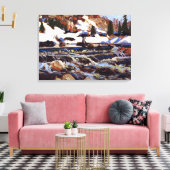 Thomson - De Rapids, mooi kunstschilderij Canvas Afdruk (Insitu (Woonkamer))
