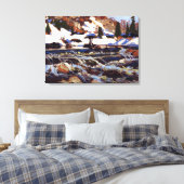 Thomson - De Rapids, mooi kunstschilderij Canvas Afdruk (Insitu (Slaapkamer))