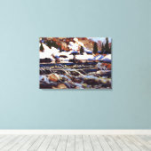 Thomson - De Rapids, mooi kunstschilderij Canvas Afdruk (Insitu (Houten vloer))