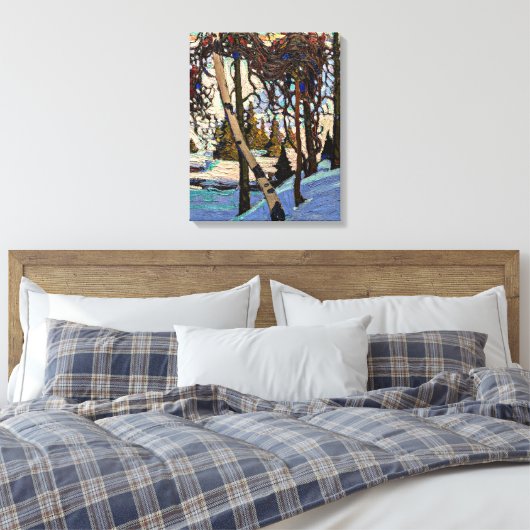 Thomson - Early Snow Canvas Afdruk (Insitu (Slaapkamer))