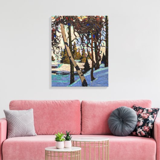 Thomson - Early Snow Canvas Afdruk (Insitu (Woonkamer))