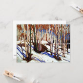 Thomson - Early Spring, Canoe Lake, Kaart (Voorkant / Achterkant in situ)