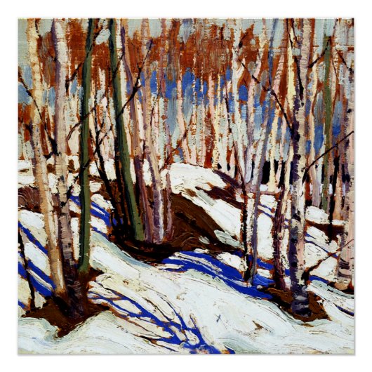 Thomson - Early Spring, Canoe Lake, Perfect Poster (Voorkant)