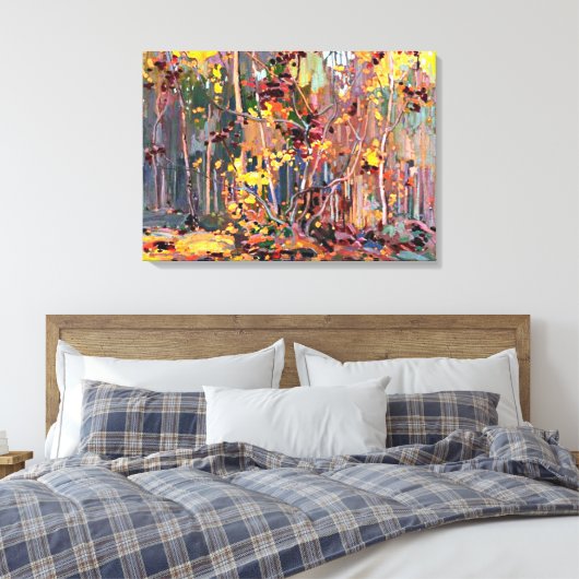 Thomson - Esdoornboompjes Canvas Afdruk (Insitu (Slaapkamer))