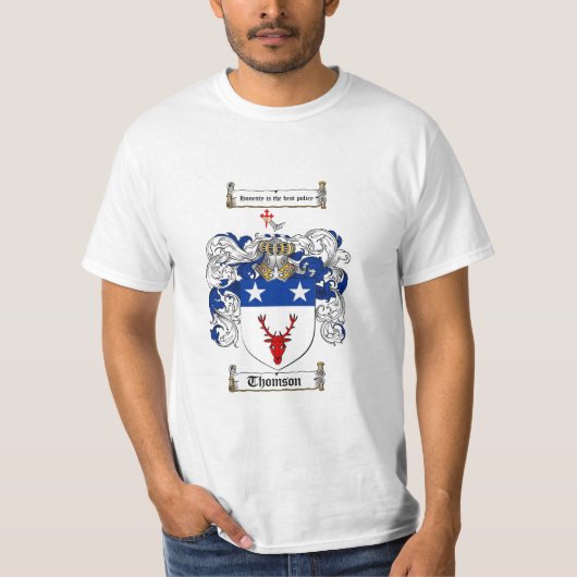 Thomson Family Crest - Thomson Coat of Arms T-shirt (Voorkant)