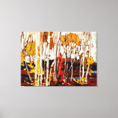 Thomson - Herfstberken Canvas Afdruk (Voorkant)