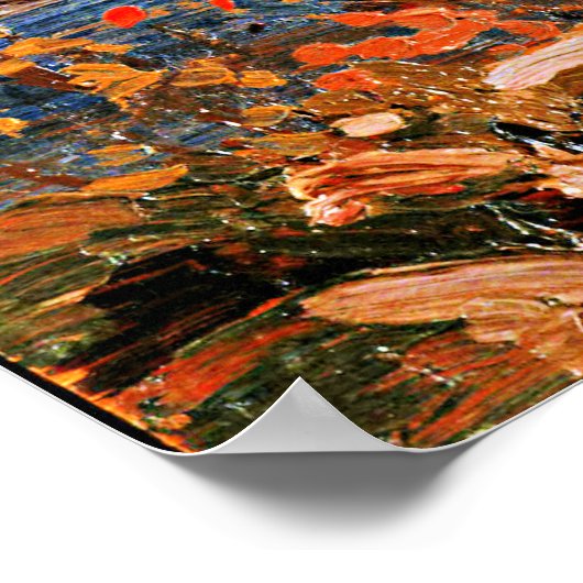 Thomson - Lake en Red Tree Poster (Hoek)