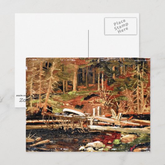 Thomson - Old Lumber Dam, Algonquin Park Briefkaart (Voorkant / Achterkant)