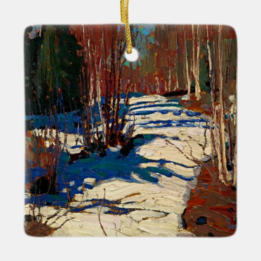 Thomson - Pad achter Mowat Lodge Keramisch Ornament (Voorkant)