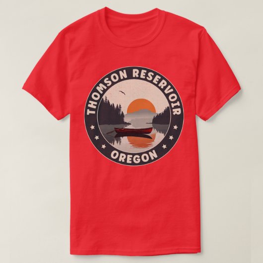 Thomson Reservoir Oregon Sunset T-shirt (Design voorkant)