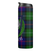 Thomson Schotse Clan Tartan & Crest Thermosbeker (Geroteerd rechts)