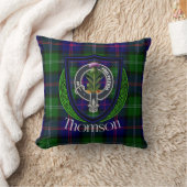 Thomson Schotse Clan Tartan & Wapen Kussen (Deken)