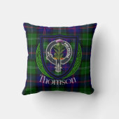 Thomson Schotse Clan Tartan & Wapen Kussen (Achterkant)