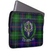 Thomson Scottish Clan Tartan and Crest Laptop Sleeve (Voorkant Rechts)