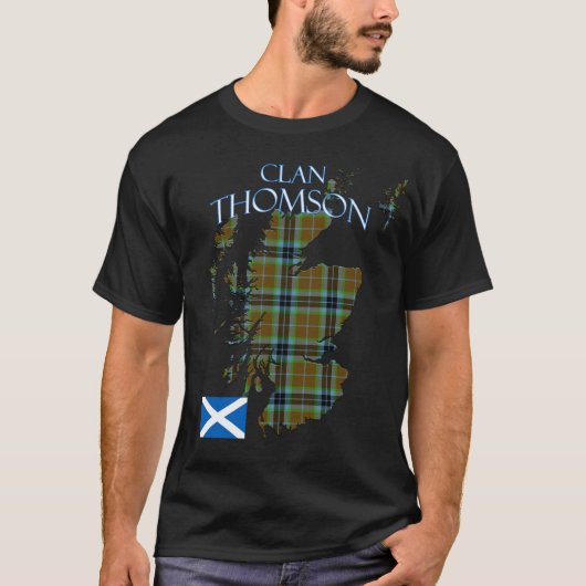 Thomson Scottish Clan Tartan Schotland T-shirt (Voorkant)