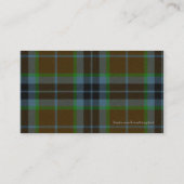 Thomson Scottish Tartan Pset Visitekaartje (Achterkant)