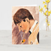 Thomson - Self-Portrait (na een dag in Tacoma) Kaart (Gele Bloem)