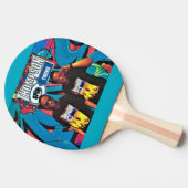 THOMSON SPIN TWINS. Ping Pong Paddle Tafeltennisbatje (Zijkant)