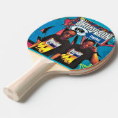 THOMSON SPIN TWINS. Pingpongpaddle Tafeltennisbatje (Voorkant Gekanteld)
