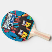 THOMSON SPIN TWINS. Pingpongpaddle Tafeltennisbatje (Zijkant)