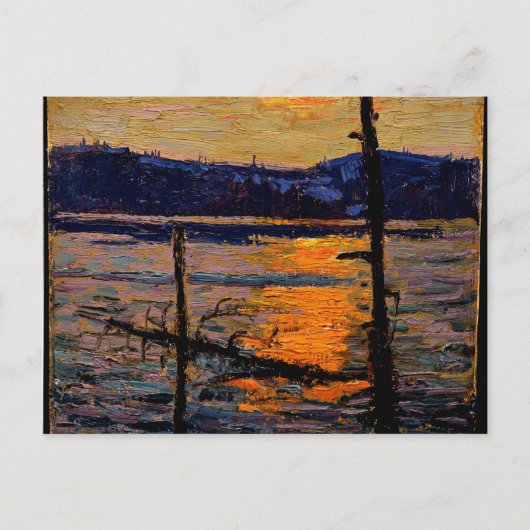 Thomson - Sunset, Canoe Lake Briefkaart (Voorkant)