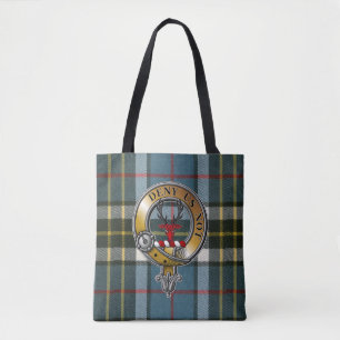 Thomson Tartan & Badge Tote Bag