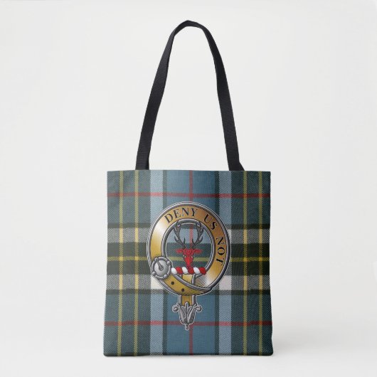 Thomson Tartan & Badge Tote Bag (Voorkant)